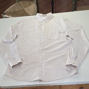 Cotton On Men's Cream Button-Down Shirt